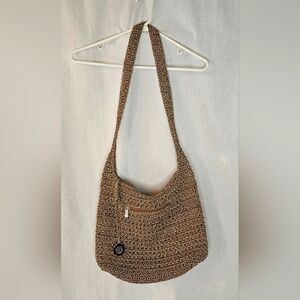 The Sak Hobo Tan Woven Shoulder Bag